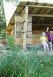 Nya vindskyddet p� K�llarboda.